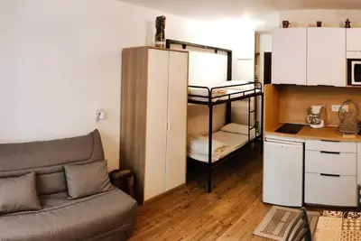 Image de Studio au pied des pistes pour 4 personnes avec grand balcon