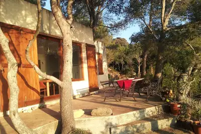 Image de la maison face à la mer