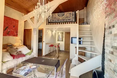 Image de 2 pièces + mezzanine au pied des pistes à Combloux