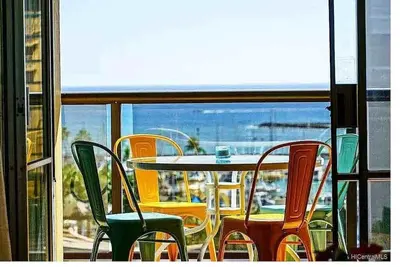 Image de Promo 40% Monthly Discount! \nWAIKIKI Ocean/Harbor View 2bdrm 1 Bth Full Kitchen