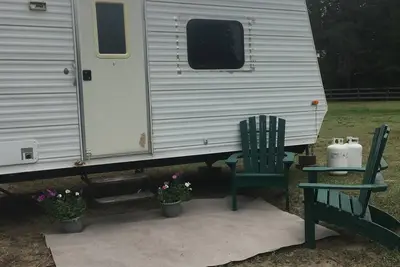 Travel trailer located 7 miles from downtown whitefish, 35 miles to Gnp.