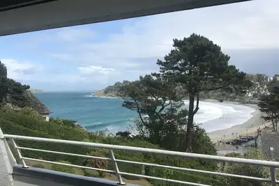 Appartement Perros-Guirec - avec la plage de Trestraou au pied de l'appartement