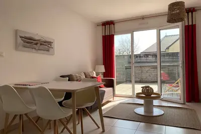 Image de Maison 3 pièces avec jardin, Terrasse, Wifi - Proche plages et sentiers côtiers - Erdeven