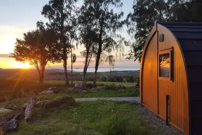 Image de Bass Rock Pod-Cabane-Prestige-Douche-Vue mer