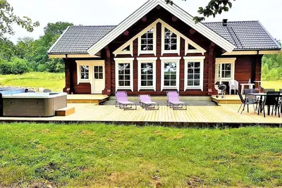 Image de Exclusive new log house with fantastic lake view