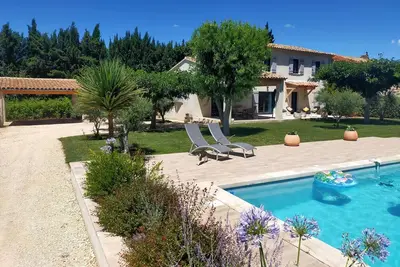 Lou Mazet provençal à Eygalières - Piscine privée