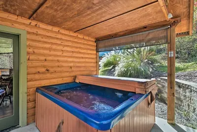 Cozy Asheville-Area Cabin w/ Hot Tub & Fireplace!