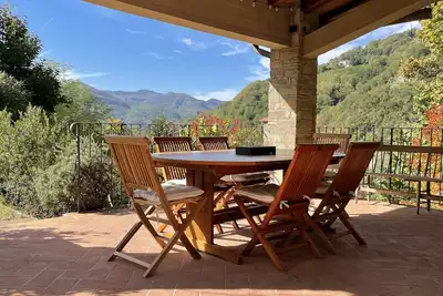 Image de Villa with large pool (15m x 5m) in panoramic position close to Bagni di Lucca