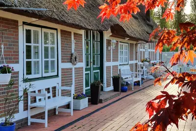 Image de Cozy family pension with lots of space under thatched roof directly on the dike