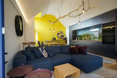 Modern loft with terrace in the Hessian KegelSpiel