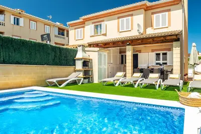 Image de Estrella pour 8 à 350m de la plage avec piscine à Alcudia Ac, WiFi