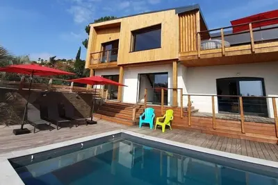 Image de Villa Le Repère, quartier calme, climatisée avec piscine