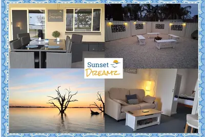 Image de \"Sunset Dreamz\" Lake front accommodation with 180 degree Lake Bonney views