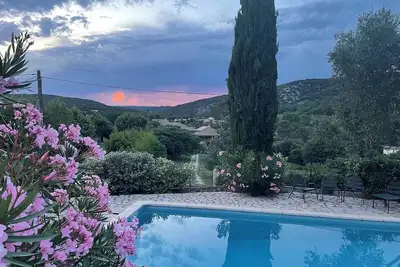 Image de Gîte Passiflore au calme en vallée de la Cèze proche de l'Ardèche belles vues