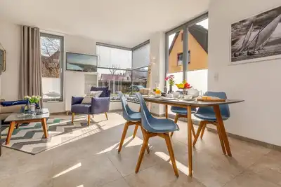 Image de Newly built, dreamlike vacation apartment with sauna and fireplace in the Baltic Sea resort of Prero