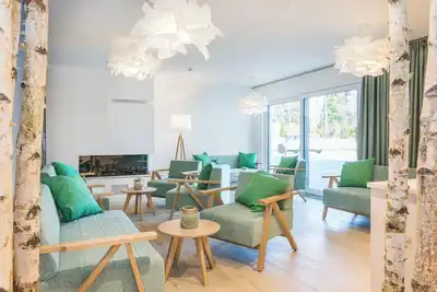 Image de Apartment with two large bedrooms with flat-screen Tv and two bathrooms