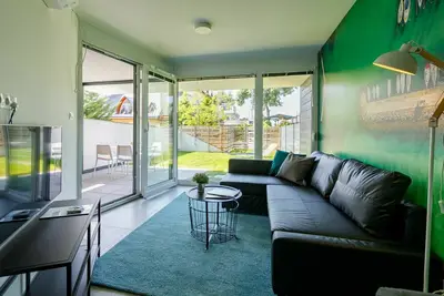 Image de Agréable appartement avec piscine, climatisation, Wifi, Tv, terrasse, animaux admis et parking