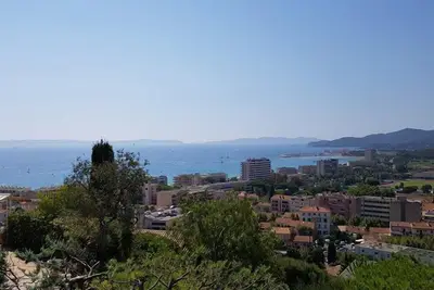 Image de Le Lavandou, location T2 pour 4 pers, vue panoramique sur le Lavandou