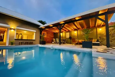 Image de Villa Pampa Martinique, Piscine, Spa, Pétanque, plage de Cap Est à pied