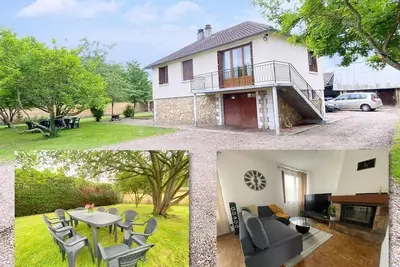 Image de Maison chaleureuse avec un grand jardin