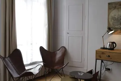 Image de Chambre d'hôtes \"Jules Verne\" vue sur le jardin. Petit déjeuner compris