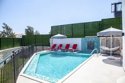 2 Bedroom Villa with Outdoor & Heated Indoor Pool, Central Kalkan