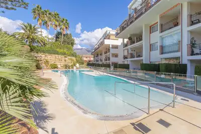 Image de Appartement de vacances à Mijas Golf avec piscine, terrasse et Wi-Fi