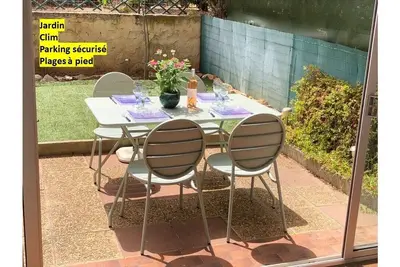 Image de Bandol, Appartement jardin-parking-clim, 4 couchages, 10 min à pieds plage