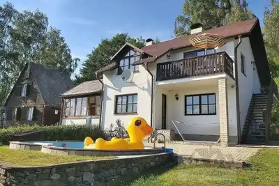Image de Holiday house with 2 separate apartments with swimming pool, unobstructed view of Lipno dam