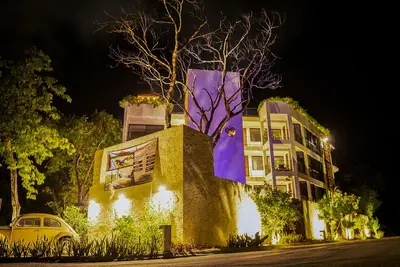 Image de Dreamcatcher Tulum design is focused on modern concepts of Bohemian luxury.