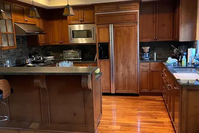 Beautiful Condo building (12 units) along Trail Creek and 2 blocks from town