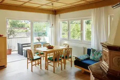Image de Appartement \"2sz Jonathan Kreuzwegerhofnals\" avec vue montagne, piscine, balcon et jardin