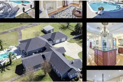 Secluded pool home on 4+ acres