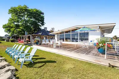 Wonderful Waterfront Escape w/ an Indoor Hot Tub, Furnished Deck, & Great Views