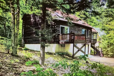 Image de Ossipee Log Cabin Connor Pond location, Hiking Bayle Mt. trail, fish, Ski enjoy. .