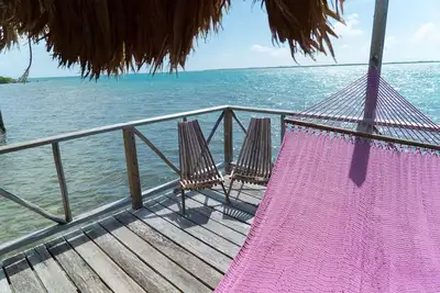 Romantic Over-the-Water Bungalow w/ Private Patio & Amazing Views - A/C Included