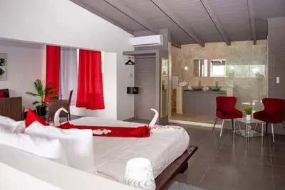 Chica-friendly penthouse suite with pool/Ac/WiFi/cable Tv