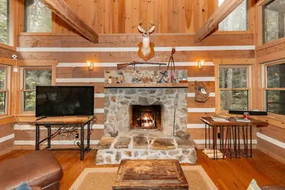 Image de Woodsy Cabin Blackberry Mountain on Reed Creek | Fireplace | Pet Friendly | Townsend | River Tubing