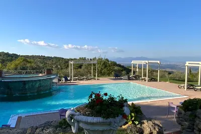 1 Bedroom Apartment with pool/sauna/hydromassage @Villa Meletro Tuscany - Italy