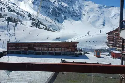 Image de Studio central pour 4 pers. , balcon, ski-in\/ski-out et Tv