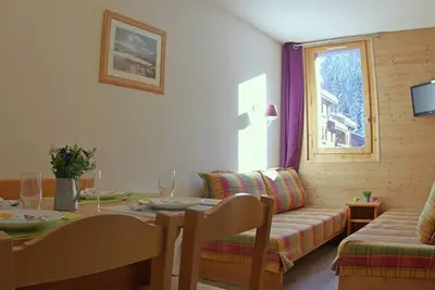 Image de Studio divisible rénové avec balcon et animaux acceptés à Valmorel