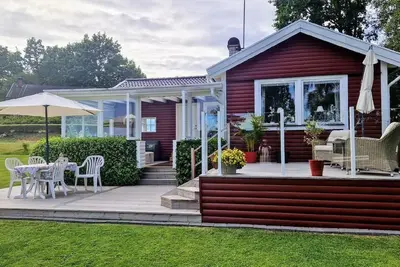 Image de Maison de vacances pour 6 personnes env. 100 qmà Alhammar, Suède méridionale (Lac Åsunden)