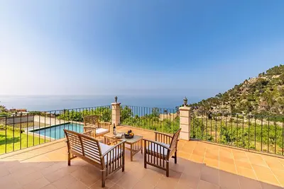 Image de Impresionante villa en Banyalbufar con vistas al mar, piscina, Wifi i Bbq privada.