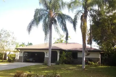 Private home with rear fenced in yard with pool