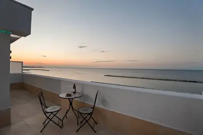 Image de Sunset over the sea Bari Apartment in airport area