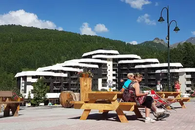 Image de Studio balcon 2ème étage 4 pl situé à 50m des pistes, cours Esf, parking gratuit