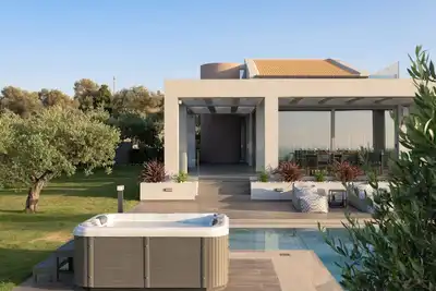 Agrielia Villa Ii, Graced by Heated Spa Whirlpool