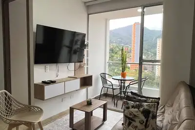 Image de Sb1326. Apartment Sabaneta, central, beautiful view of the mountains and the city