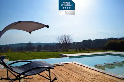 Image de Villa moderne climatisée, classée 4 etoiles+grande piscine chauffée+beach volley
