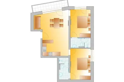 Apartment Type B (4-6 people/ 2 bedrooms) - Apartment Hammerrain